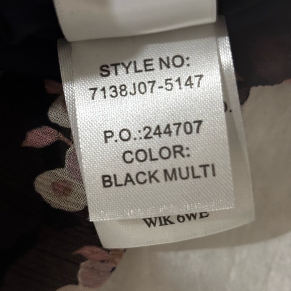 Paige Simi Floral Tiered Silk Mini Dress SZ L - Picture 6 of 7